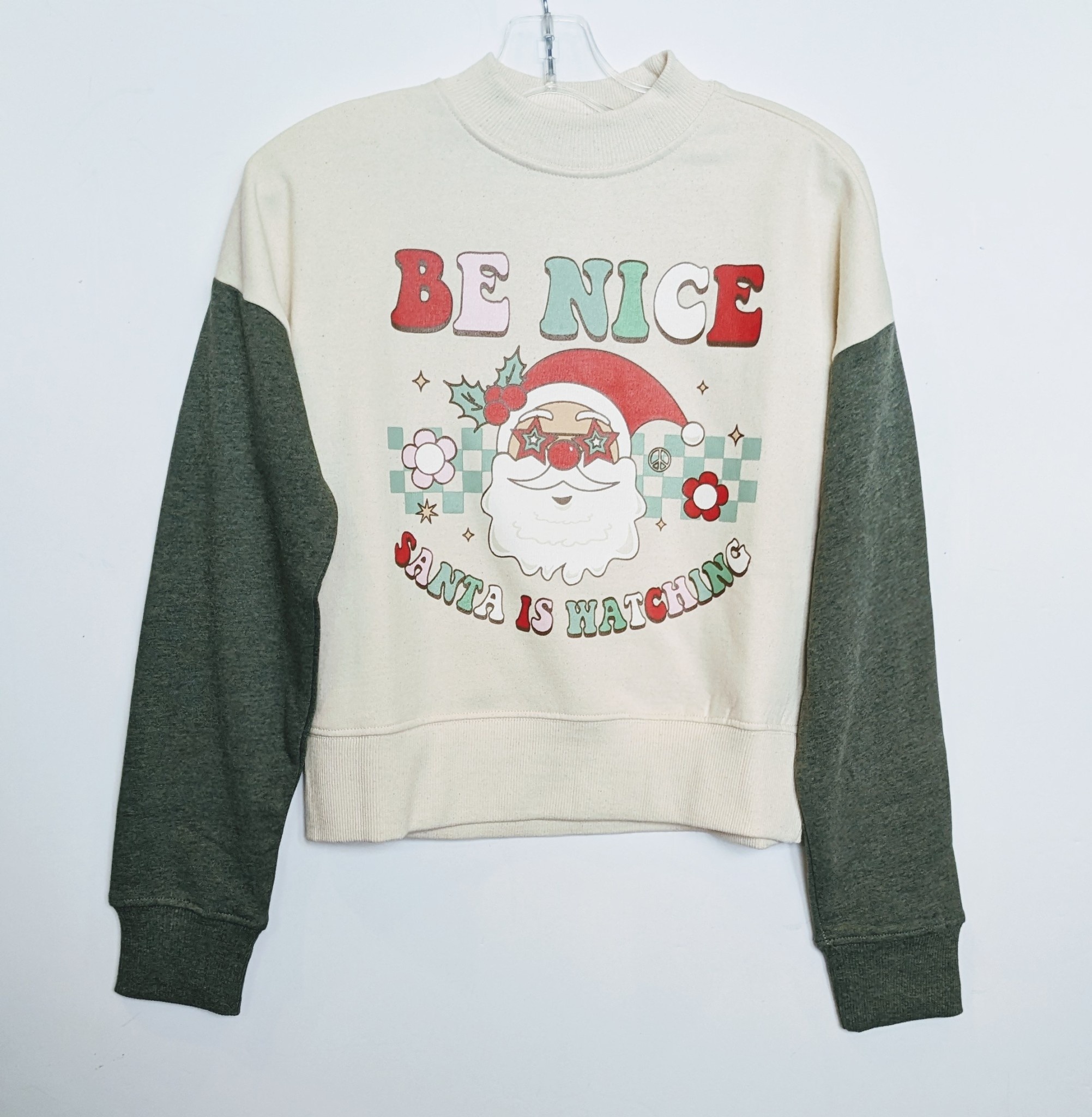 Sweet Soul Clothing Co. Junior Retro Cropped Christmas Sweatshirt
