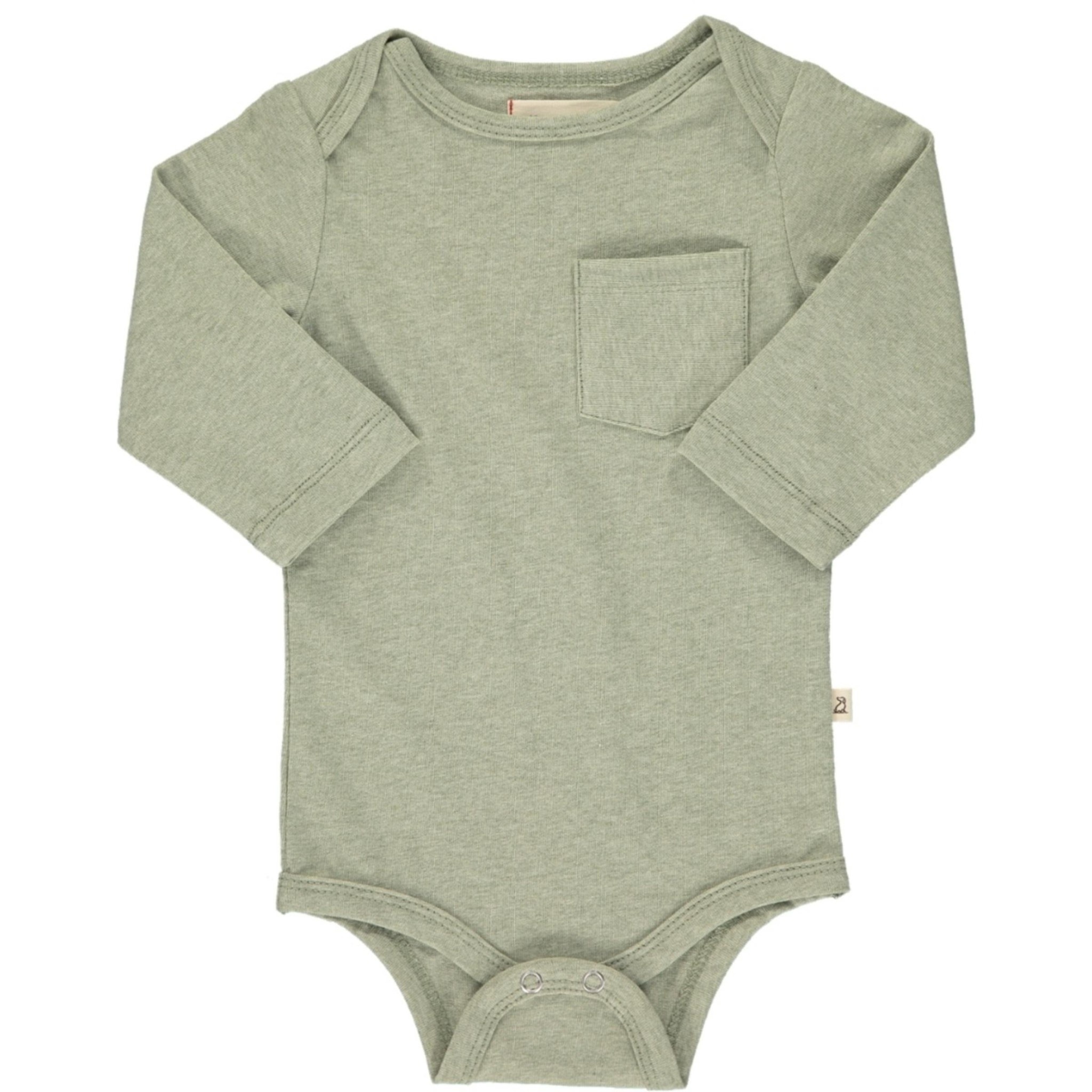 Me & Henry Long Sleeve Solid Onesie
