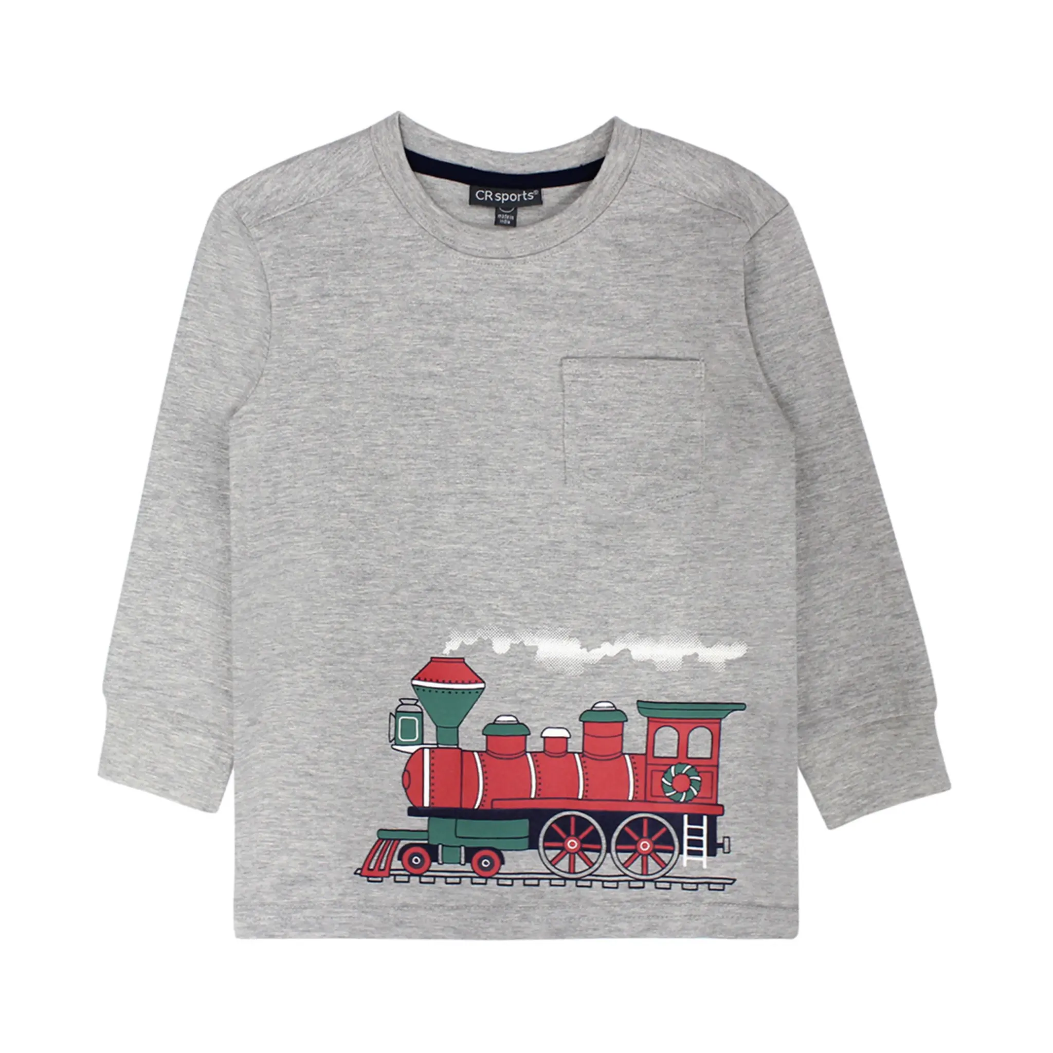 CR Sports Christmas Train  Front & Back L/S Shirt
