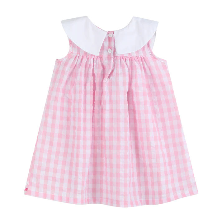 Lil Cactus Gingham Bunny Family Yoke Dress