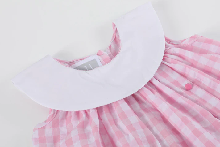 Lil Cactus Gingham Bunny Family Yoke Dress