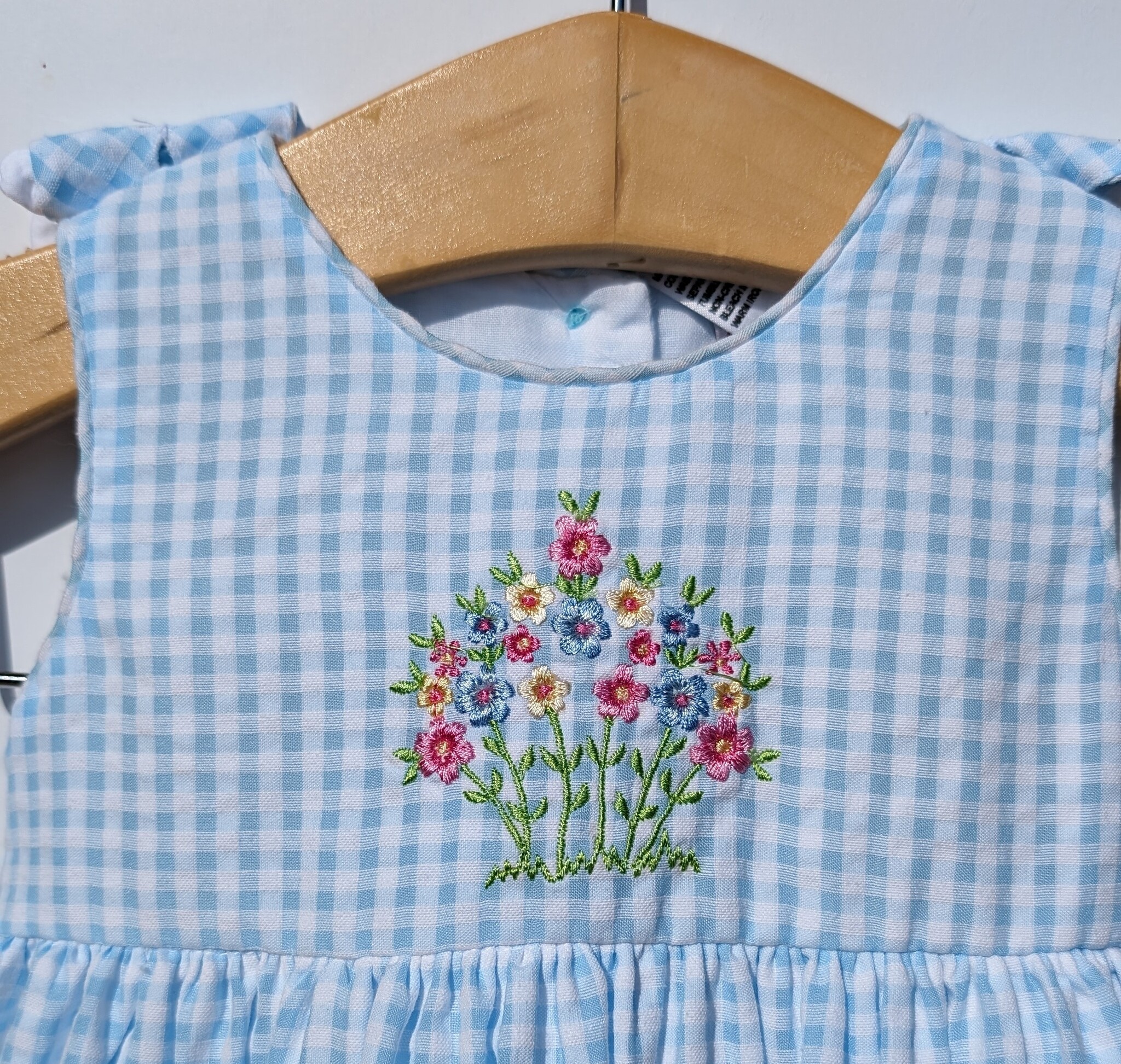 Cotton Kids Baby/Toddler Reversible Collar Chick Girl Dress