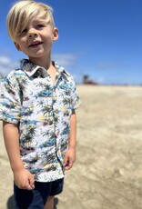 Me & Henry Baby & Toddler Woven Aloha Button Down Shirt