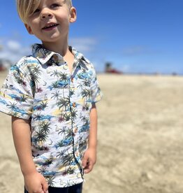 Me & Henry Baby & Toddler Woven Aloha Button Down Shirt