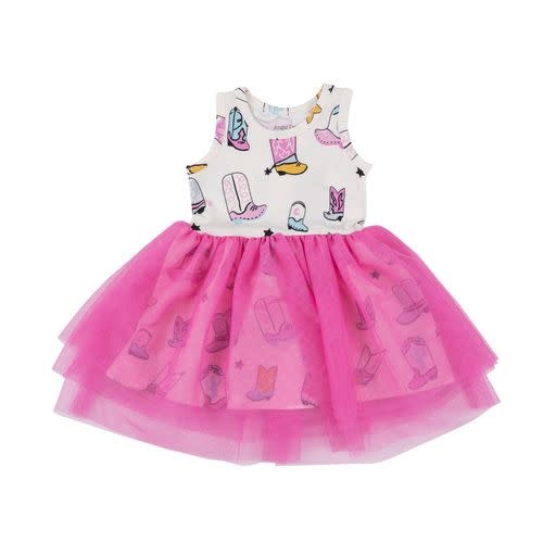 Angel Dear Baby/Toddler S/S Bodysuit Tutu Dress