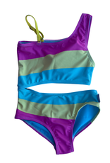 LimeApple Girl's Cut Out Swimsuit
