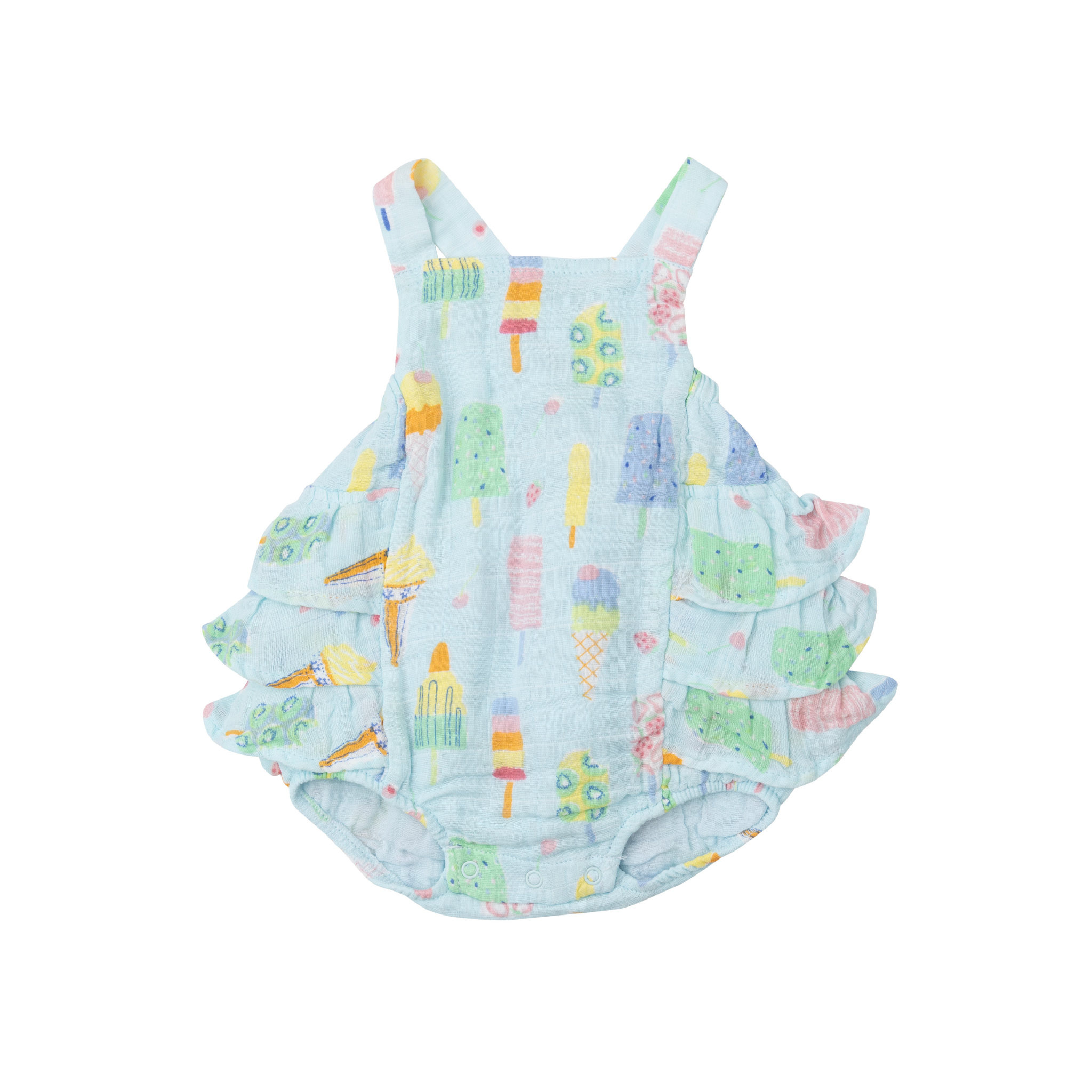 Angel Dear Muslin Ruffled Bubble Sunsuit