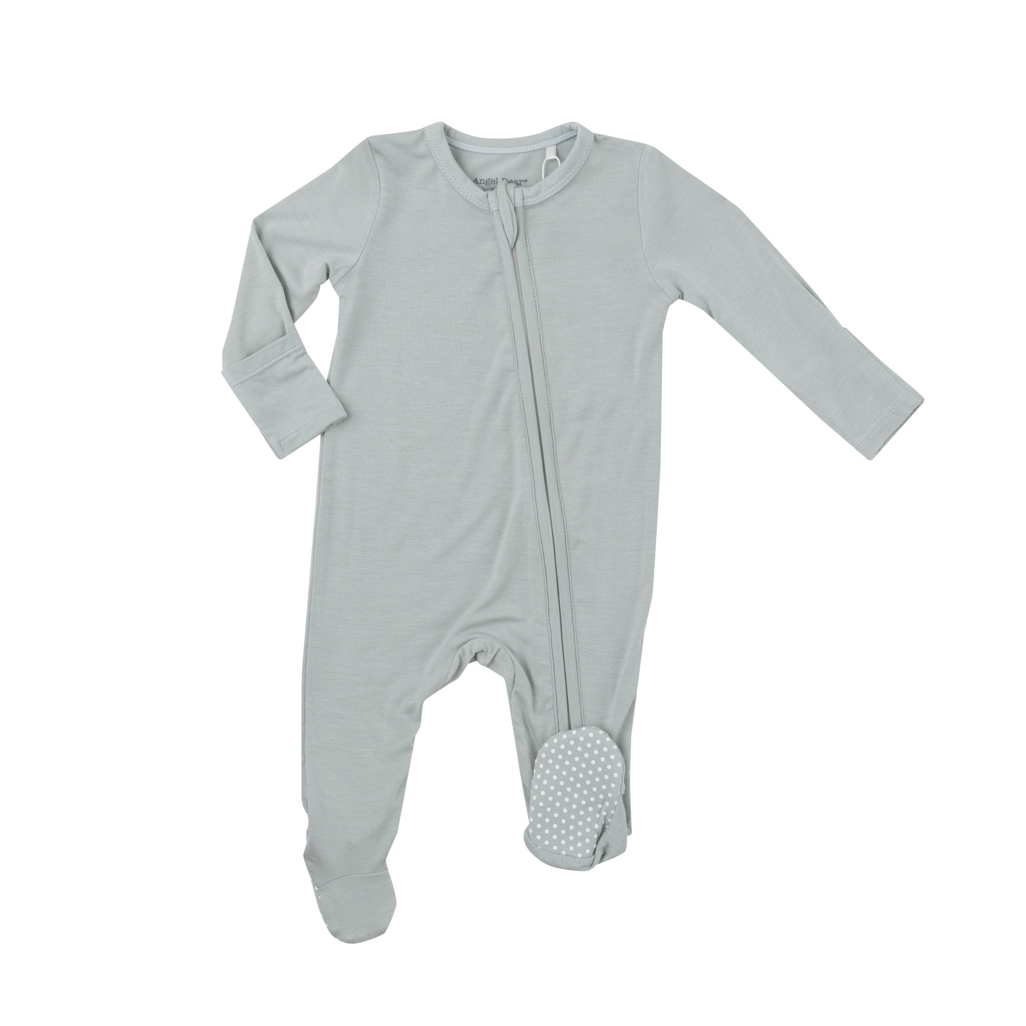 Angel Dear Solids Basic Zipper Footie Pj