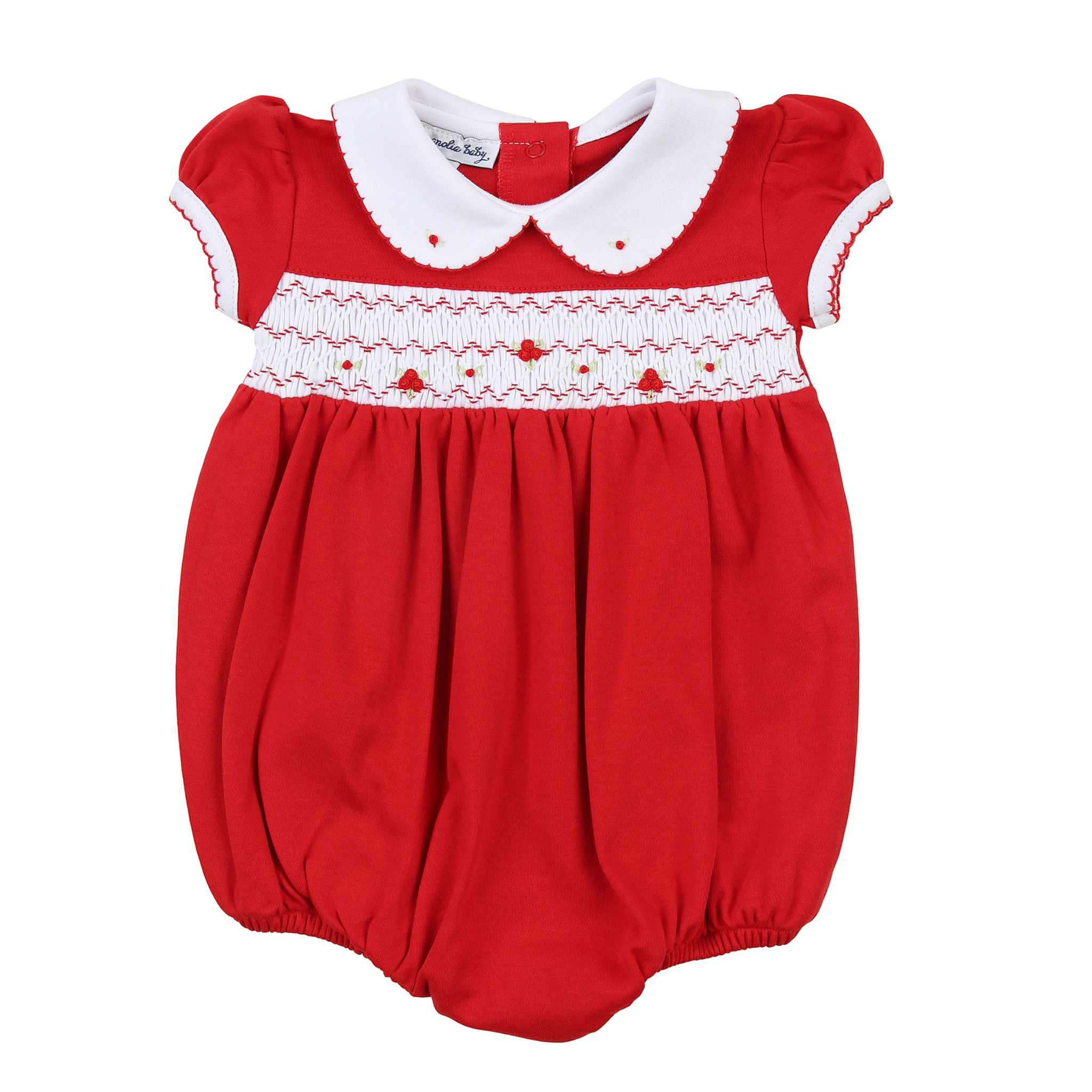 Magnolia Baby Baby Girl Smocked S/S Bubble