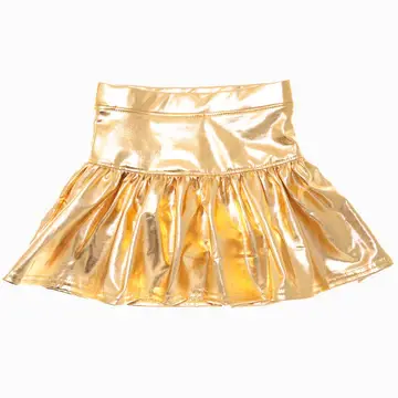 Azarhia Metallic Gathered Skort