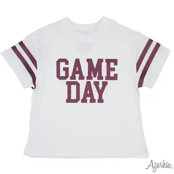 Azarhia Game Day Glitter Box S/S T-Shirt