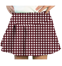 Azarhia Girl Tennis Gingham Skort