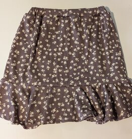 Area Code 407 Junior & Girl  Floral Print Knit Skirt