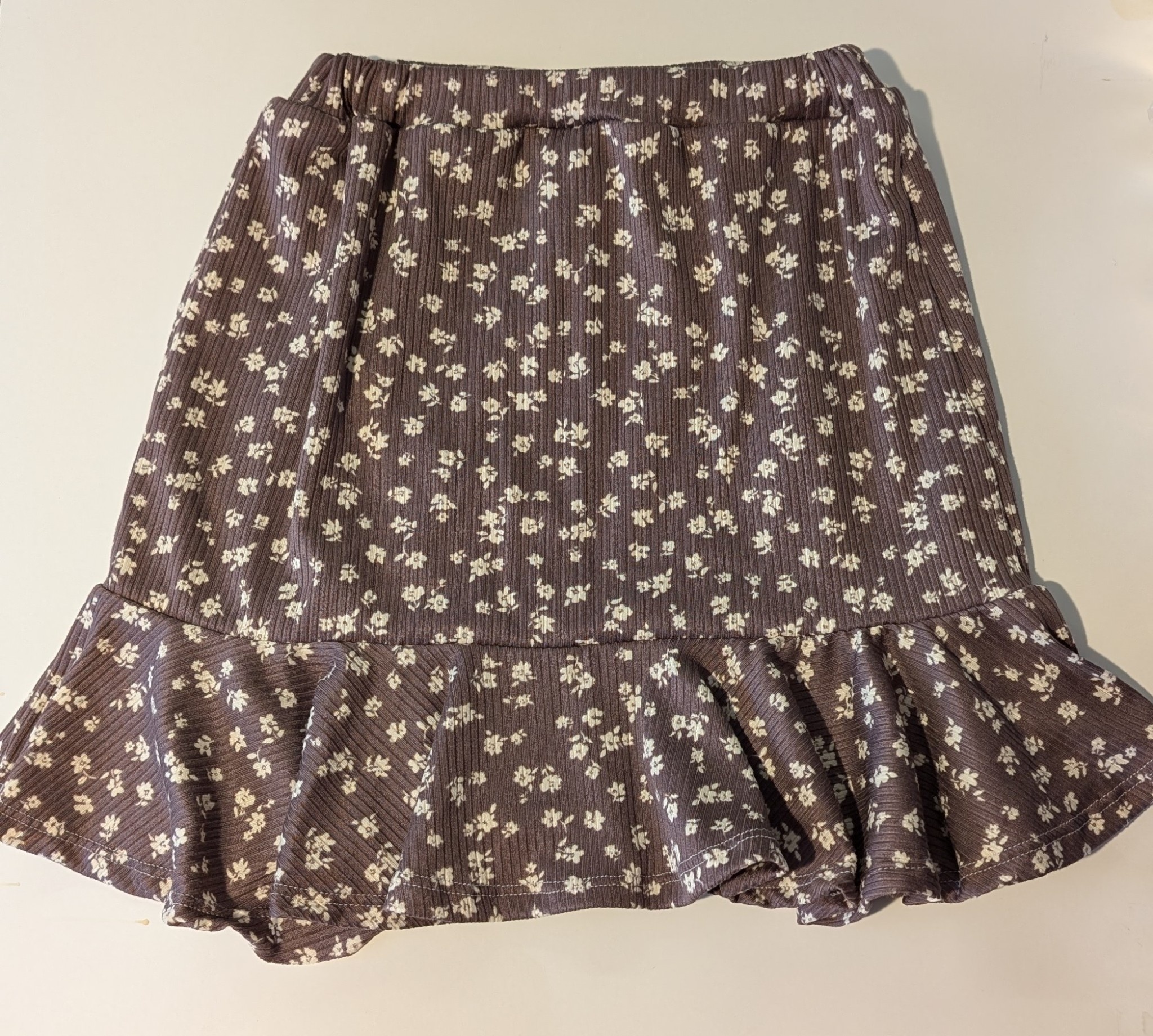 Area Code 407 Junior & Girl  Floral Print Knit Skirt