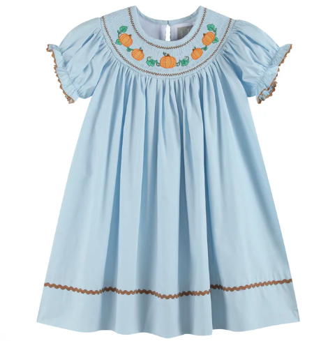 Lil Cactus Fall  Smocked Bishop Dress