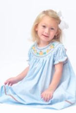 Lil Cactus Fall  Smocked Bishop Dress