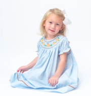 Lil Cactus Fall  Smocked Bishop Dress