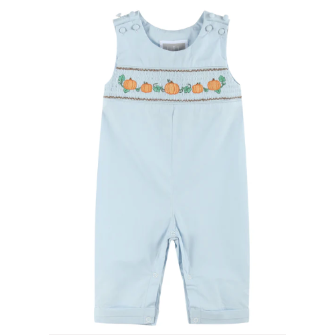 Lil Cactus Smocked Pumpkin Overalls