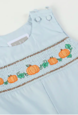 Lil Cactus Smocked Pumpkin Overalls