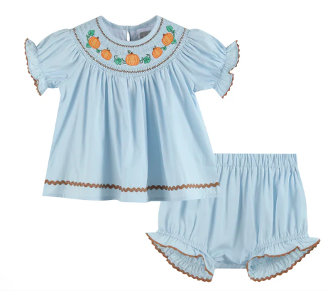 Lil Cactus Smocked Dress & Bloomers Set