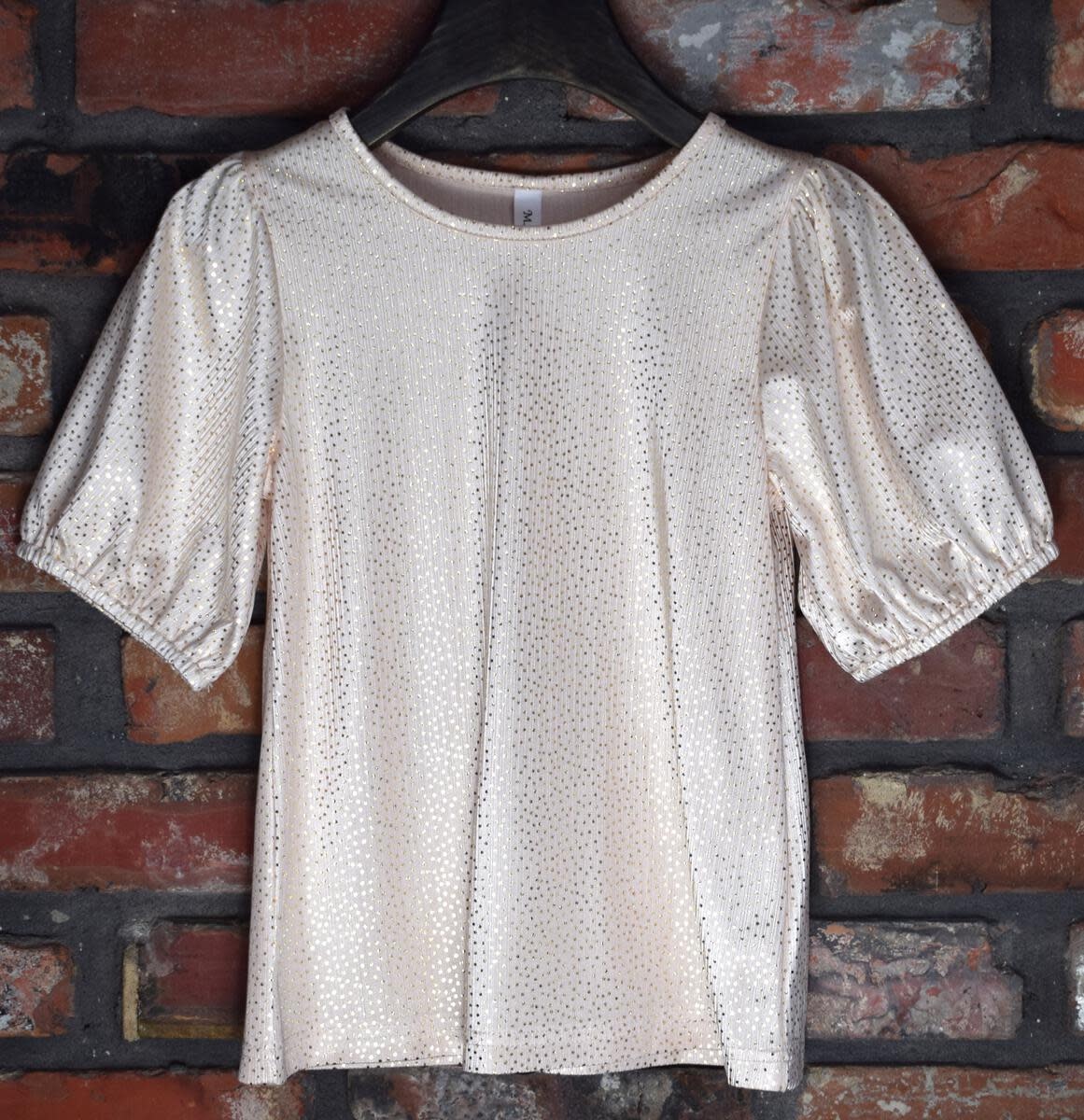 ML Fashions Junior & Girl Foil Dot Top