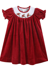 Lil Cactus Reindeer Smocked Bishop Dress