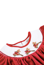 Lil Cactus Reindeer Smocked Bishop Dress