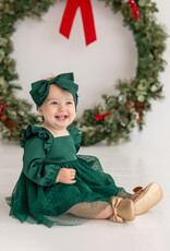 Isobella & Chloe Baby & Toddler Girl Mistletoe Dress