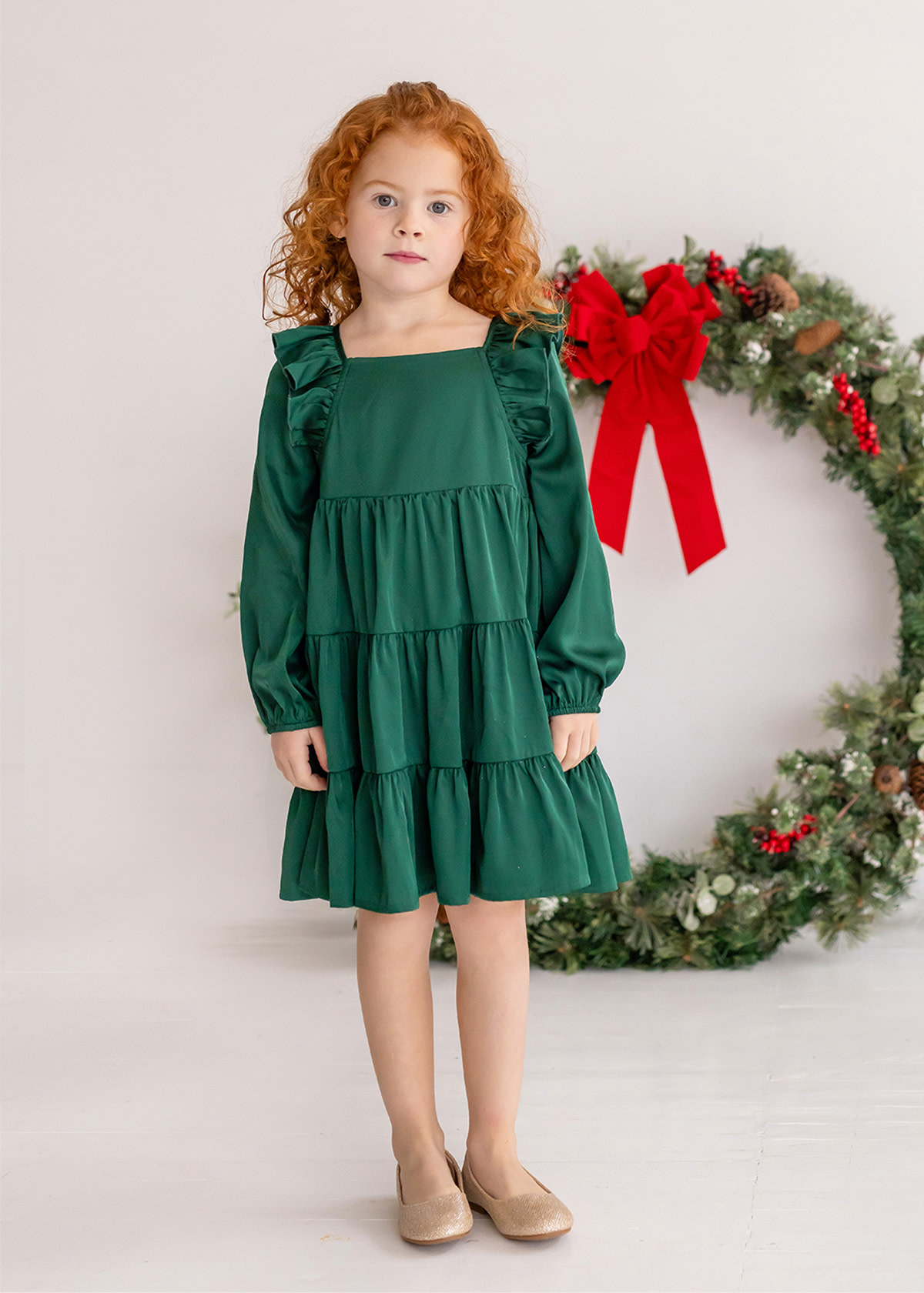 Isobella & Chloe Girl Mistletoe Dress