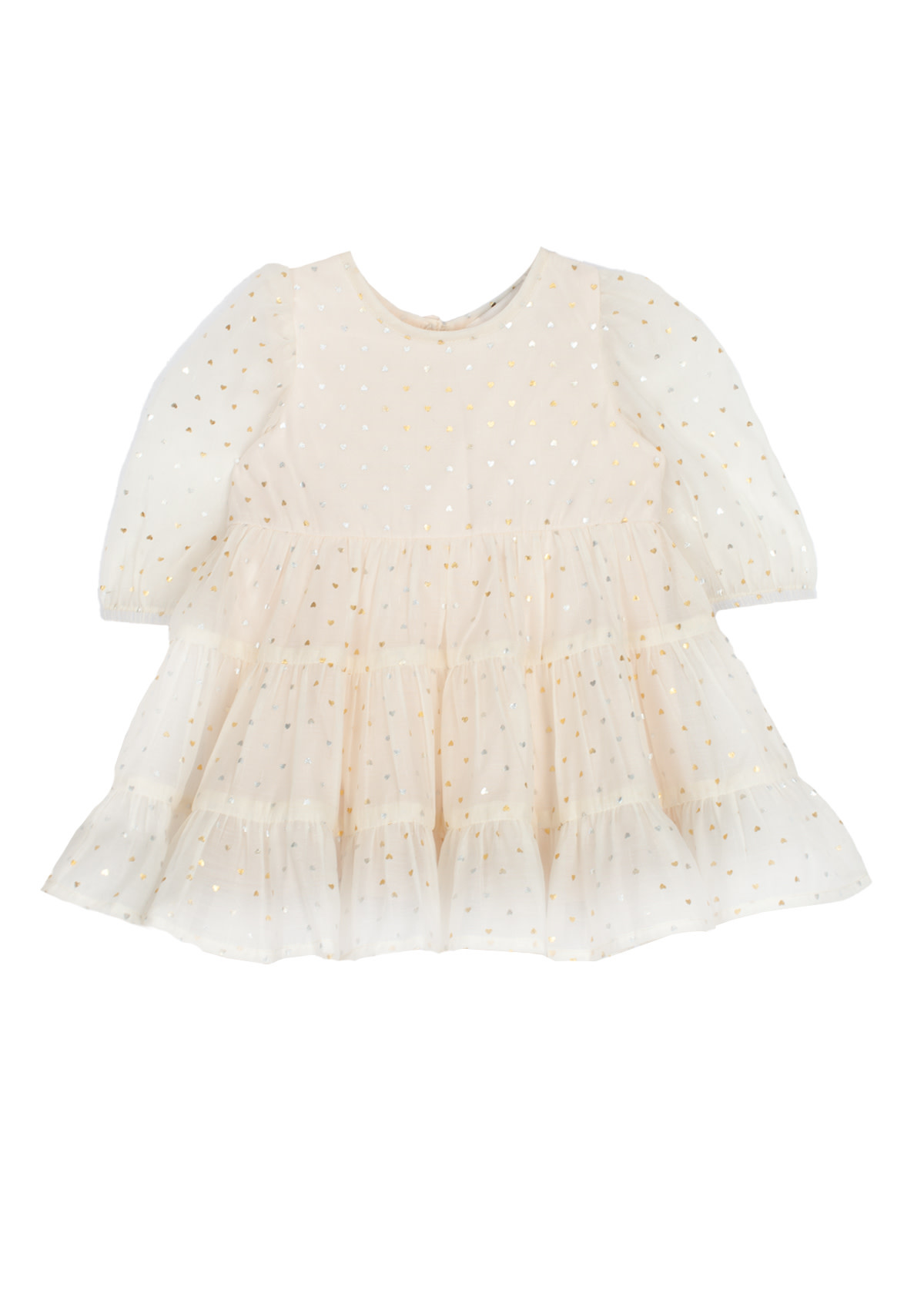 Isobella & Chloe Baby & Toddler Heart of Gold Dress