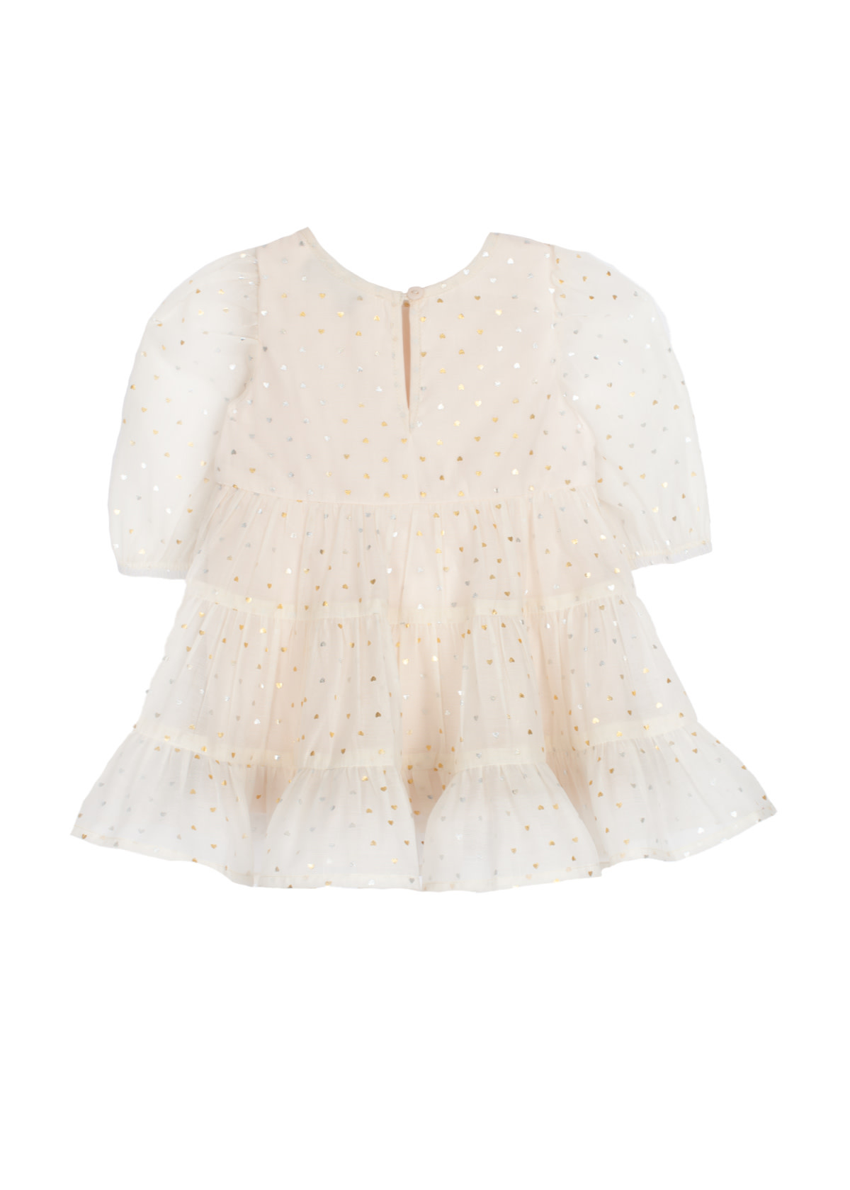 Isobella & Chloe Baby & Toddler Heart of Gold Dress
