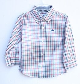 Southbound Christmas Plaid Dress Shirt