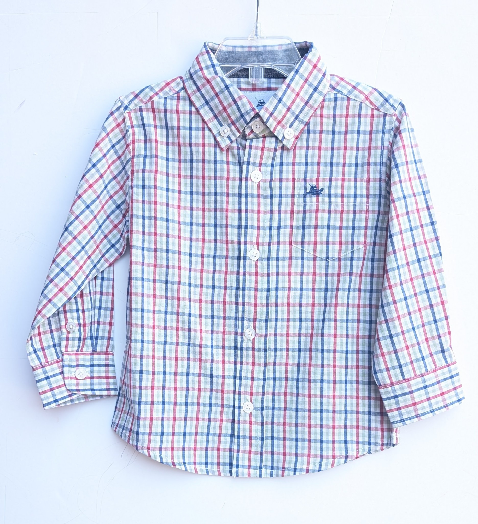 Southbound Christmas Plaid Dress Shirt