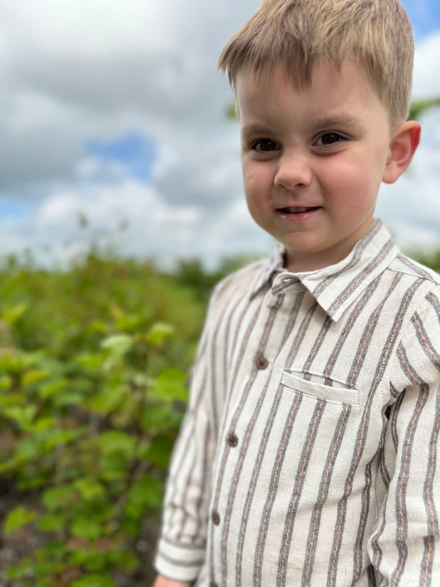 Me & Henry Boy Atwood Woven Plaid Shirt