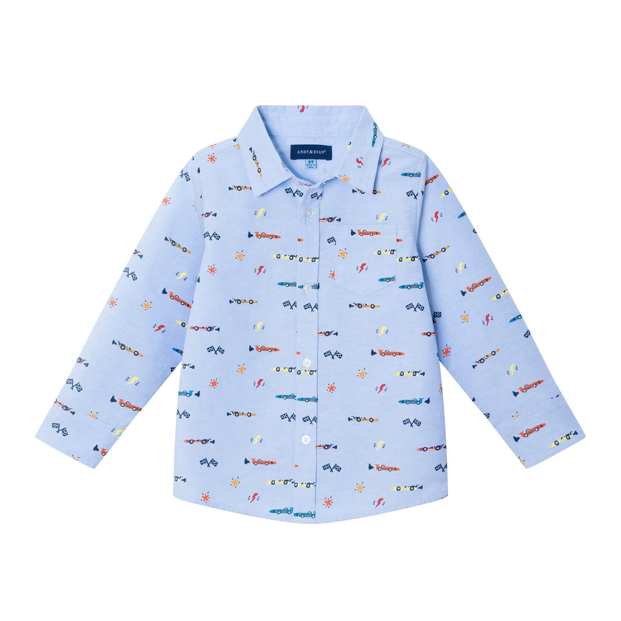 Andy & Evan Boy's Race Buttondown Shirt