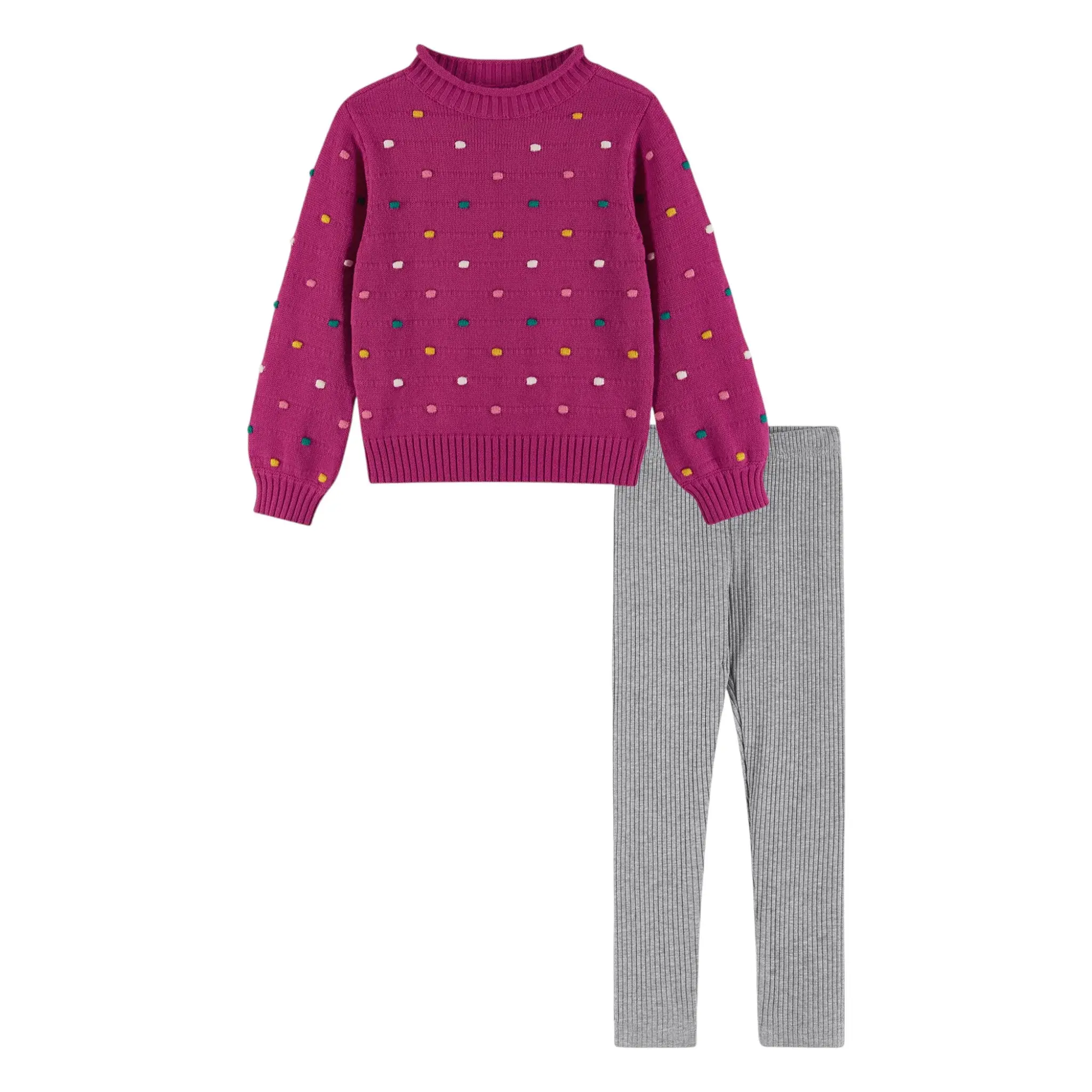 Andy & Evan Girl's Sweater  & Legging Set