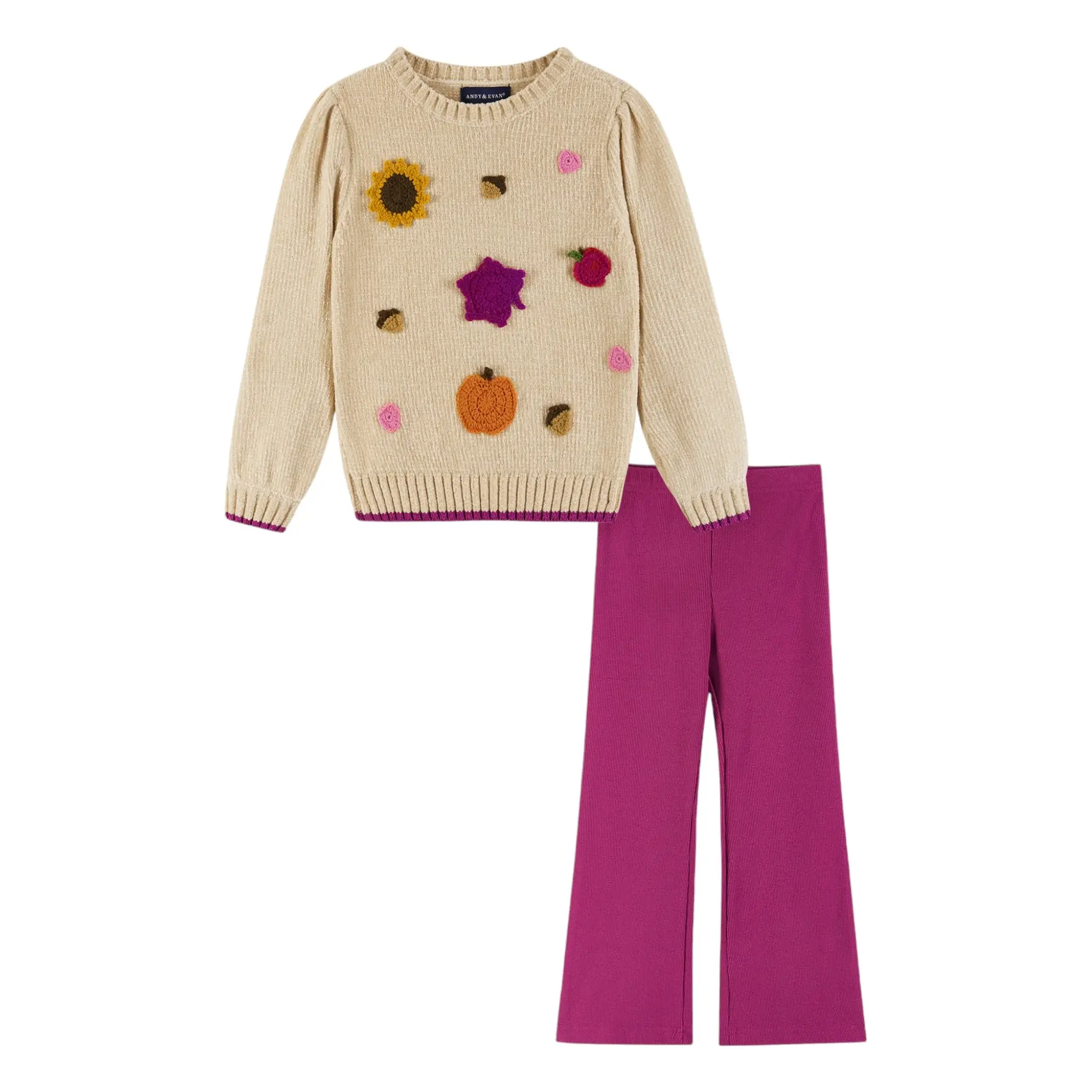 Andy & Evan Girl's Sweater Legging Set