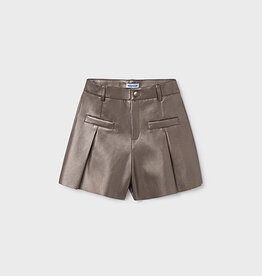 Mayoral Junior Girl Pleather Dress Shorts