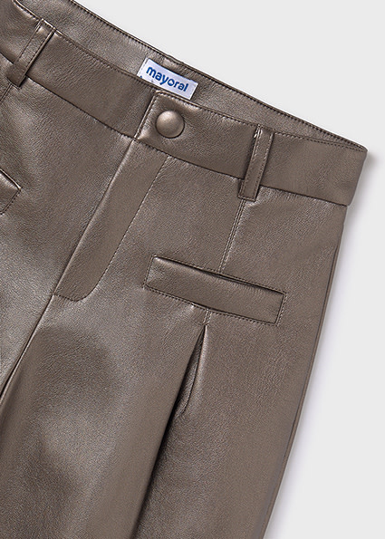 Mayoral Junior Girl Pleather Dress Shorts