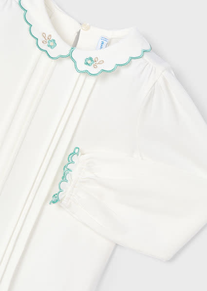 Mayoral Girl Peter Pan Collard Blouse