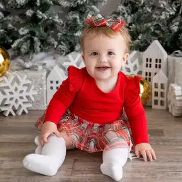 Sweet Wink Baby & Toddler Christmas L/S Tutu Bodysuit