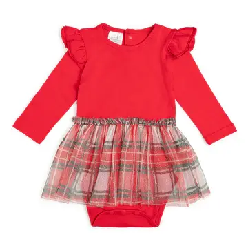 Sweet Wink Baby & Toddler Christmas L/S Tutu Bodysuit