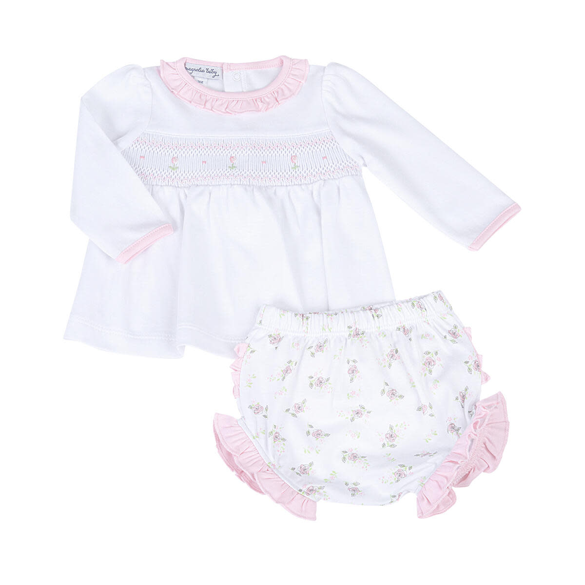 Magnolia Baby Baby Smocked Diaper Cover Set