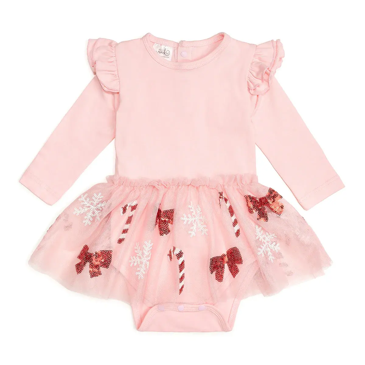Sweet Wink Baby & Toddler L/S Christmas Tutu Bodysuit
