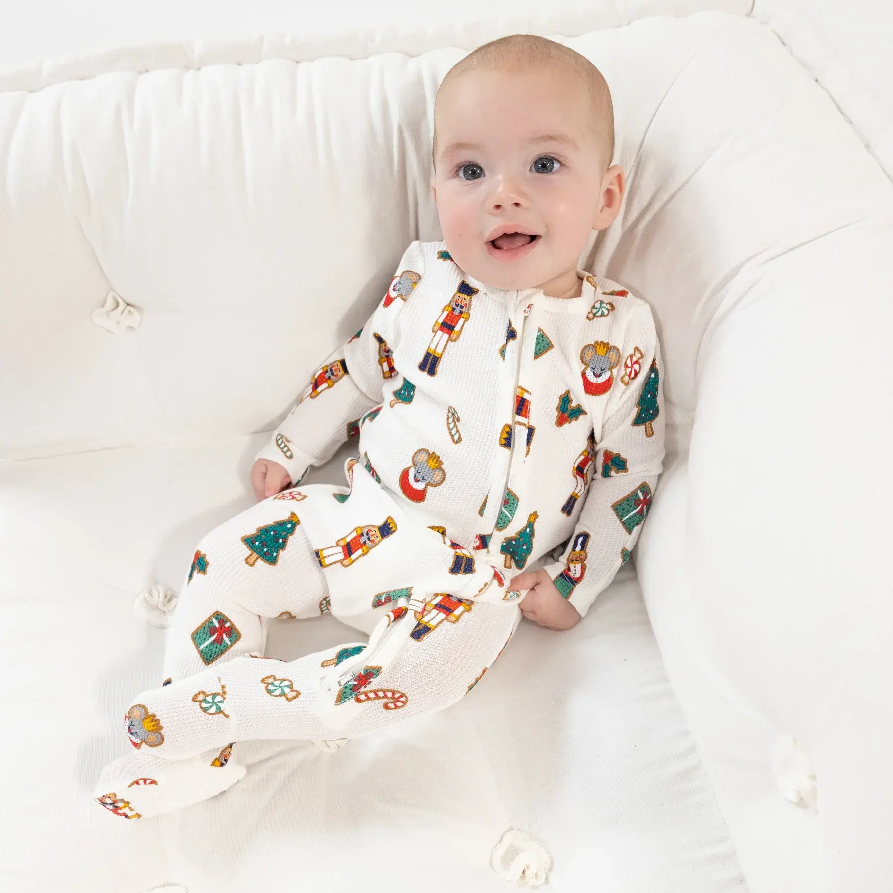 Angel Dear Christmas Nutcracker 2-Way Zipper Footie