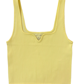 Suzette Young Contemporary Seamless Rib Mini V-Neck Tank