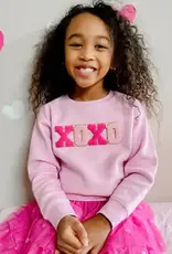Sweet Wink XOXO Patch Valentines Day Sweatshirt