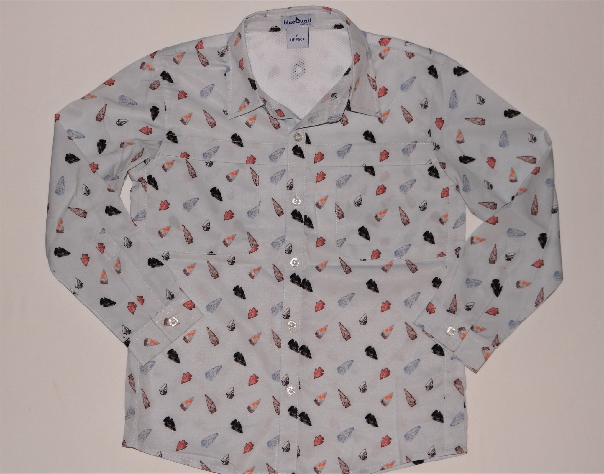 Blue Quail Clothing Co Boy's L/S Button Down , UPF 50 Shirt