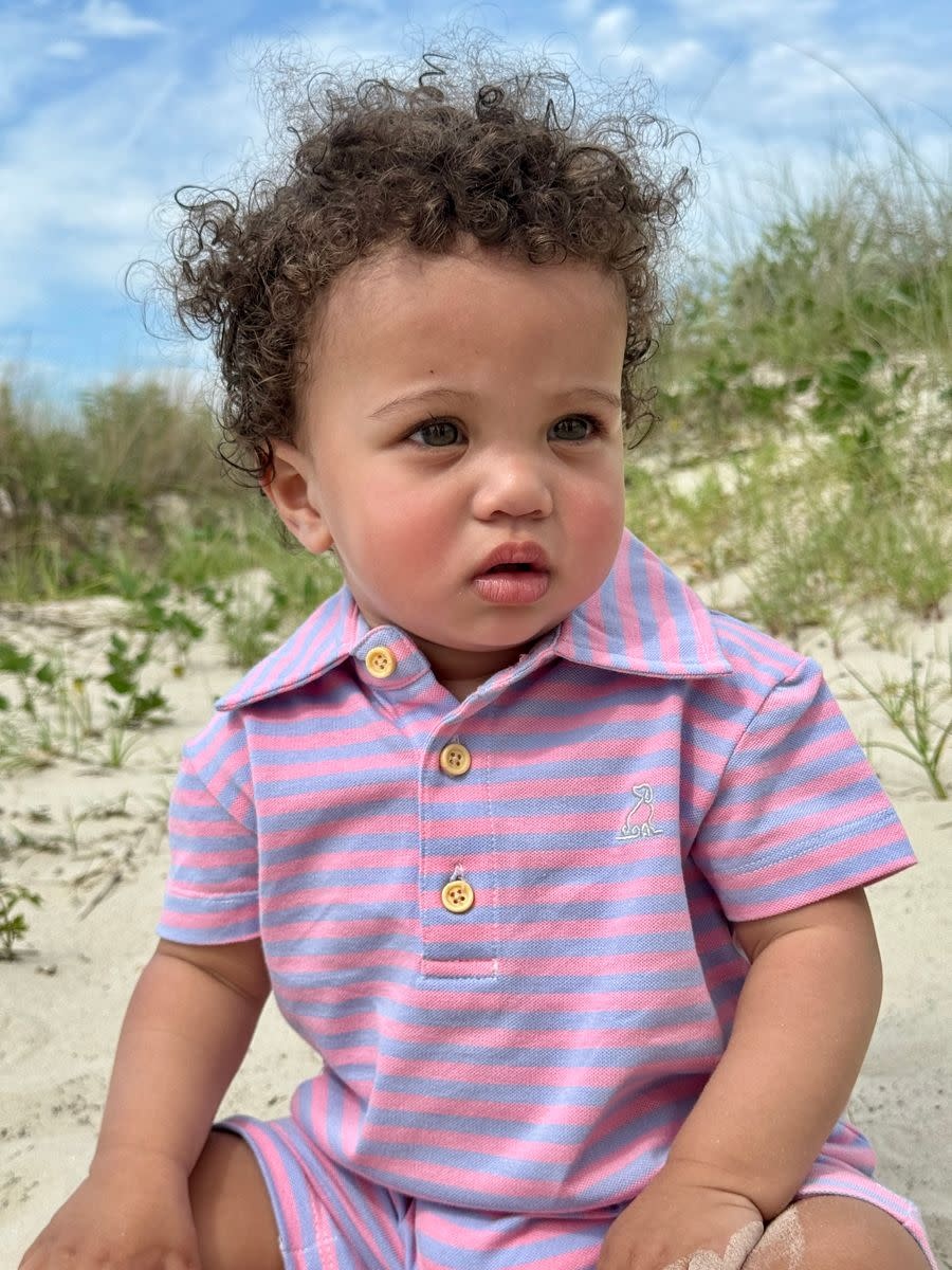 Me & Henry Drift Polo Romper