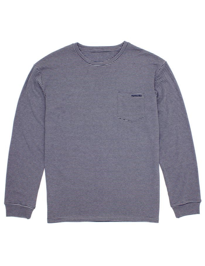 Long Sleeve Striped Pocket T-shirt